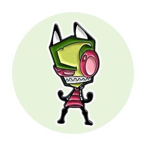Invader Zim Enamel Fantasy Pin: Zim Grimacing